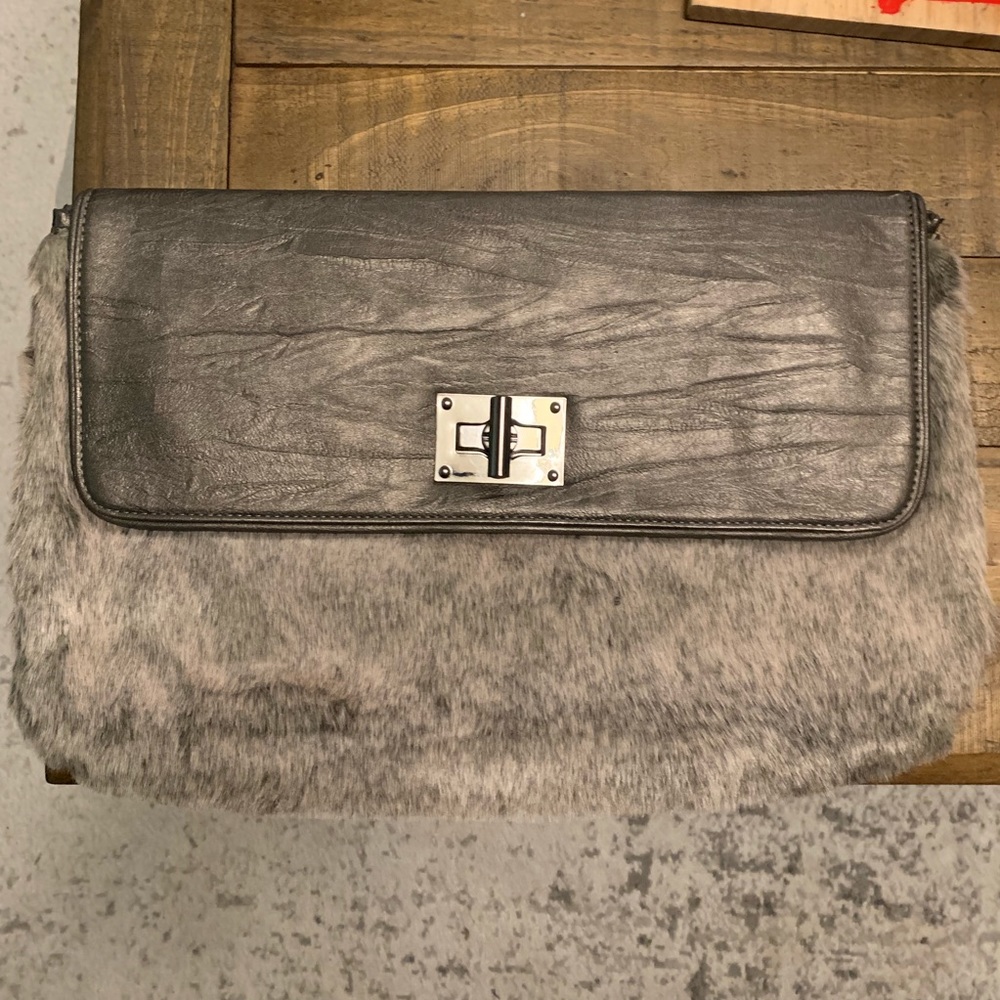 Faux Fur Clutch Bag